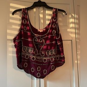 Urban outfitters beaded crop
